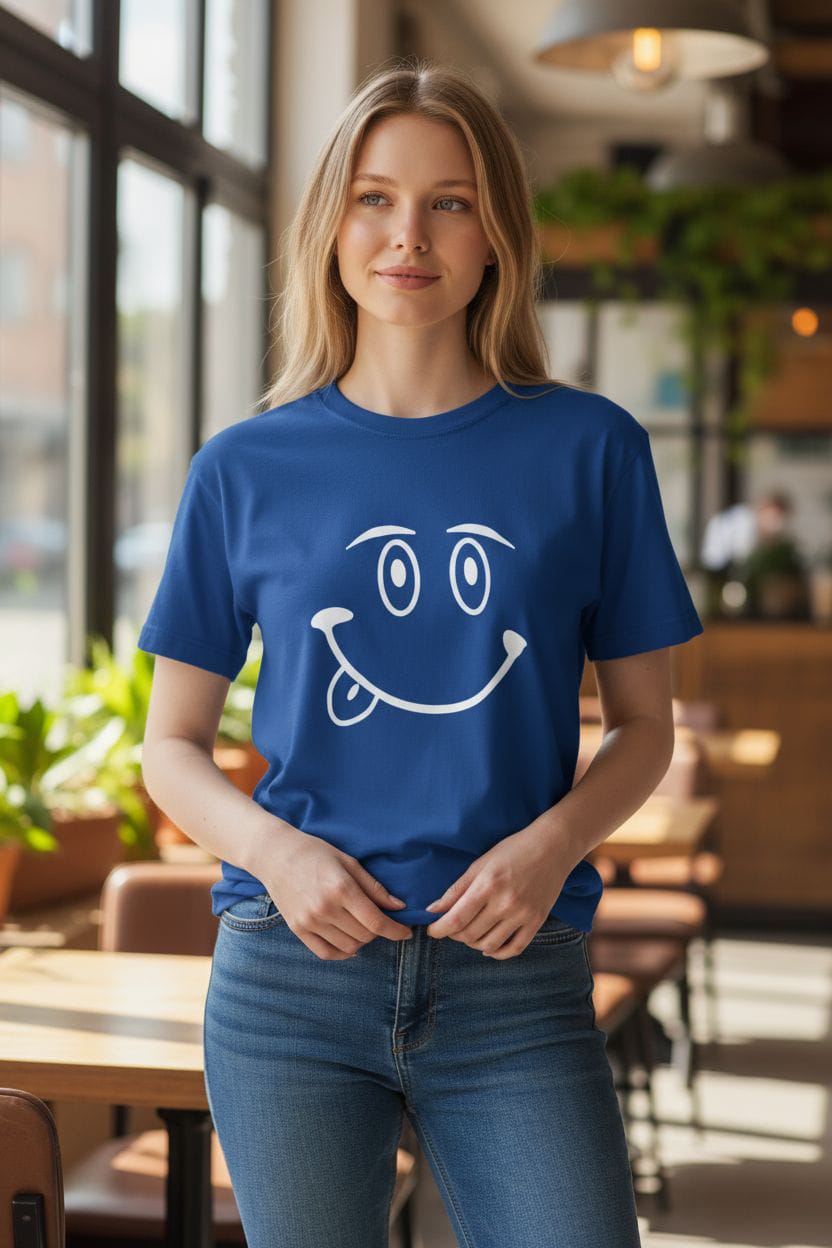 Smiley Blue T-Shirt