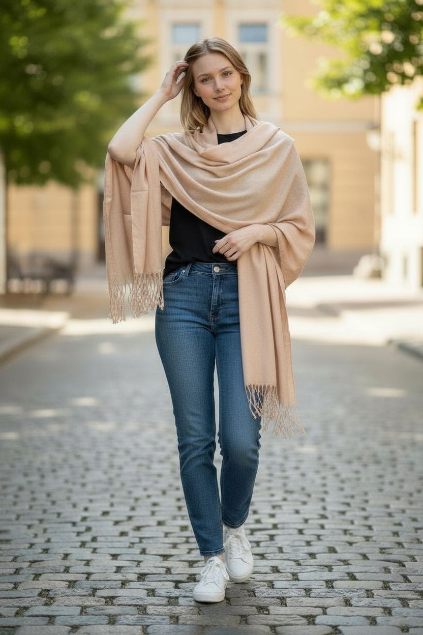 Pink elegant Stole