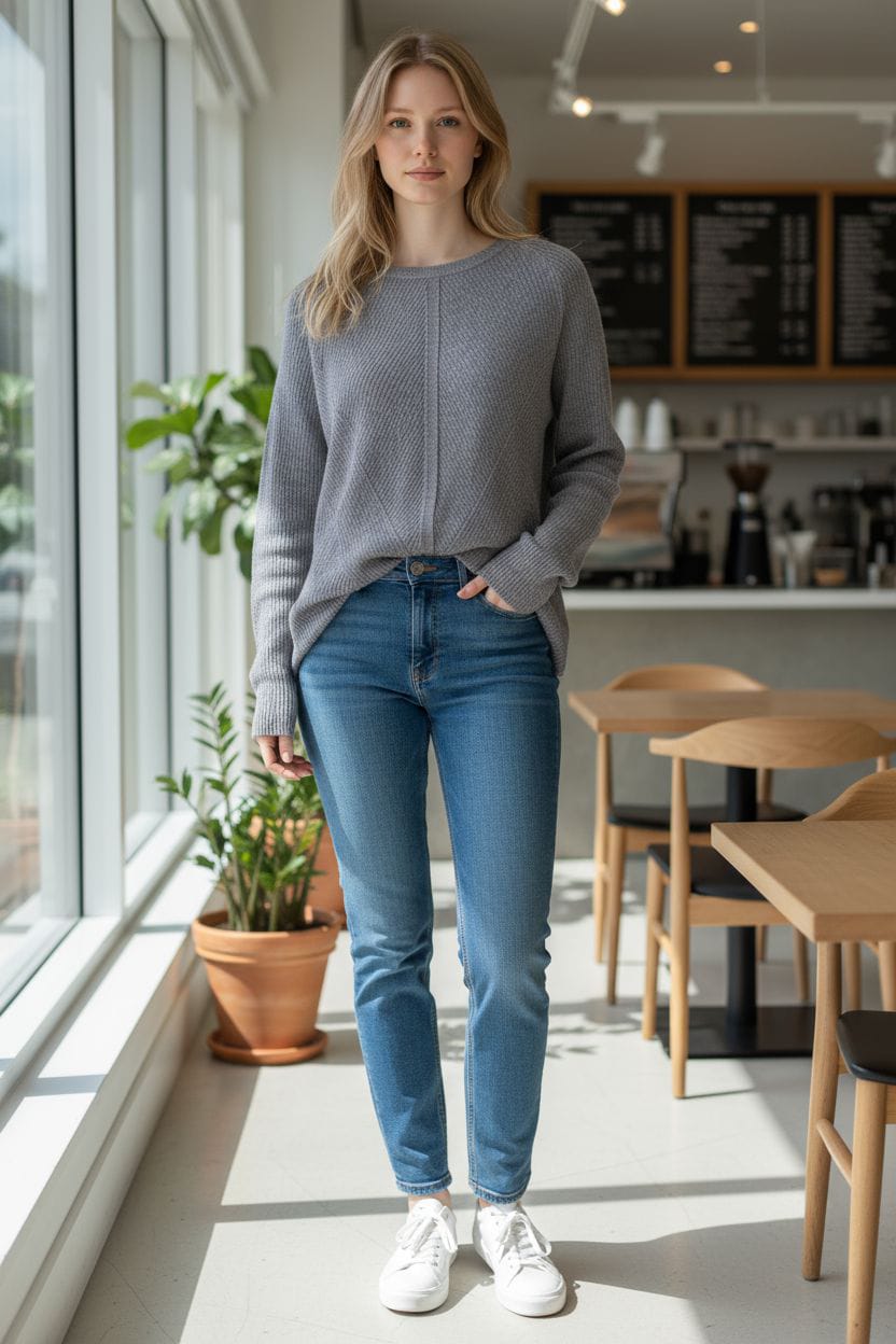 Woollen Designer Grey Top