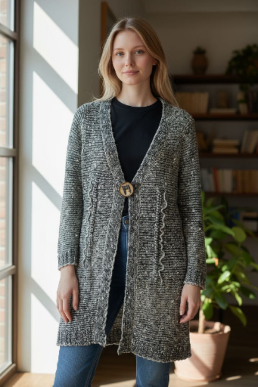 Stylish Long Woollen Shrug