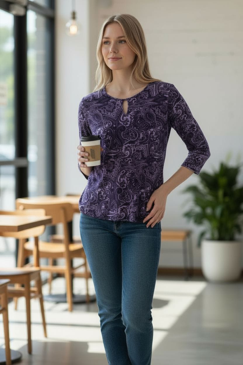 Stylish Purple Top