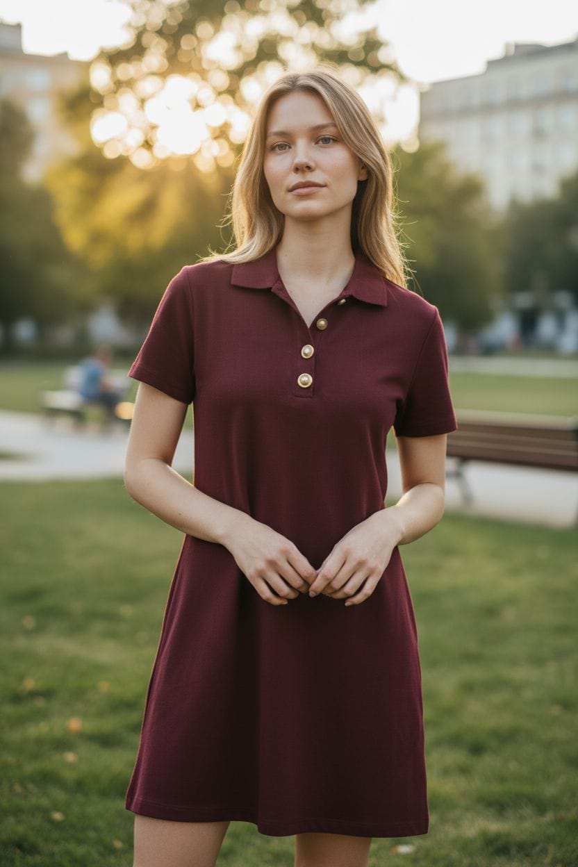 Woollen Designer Red Dress