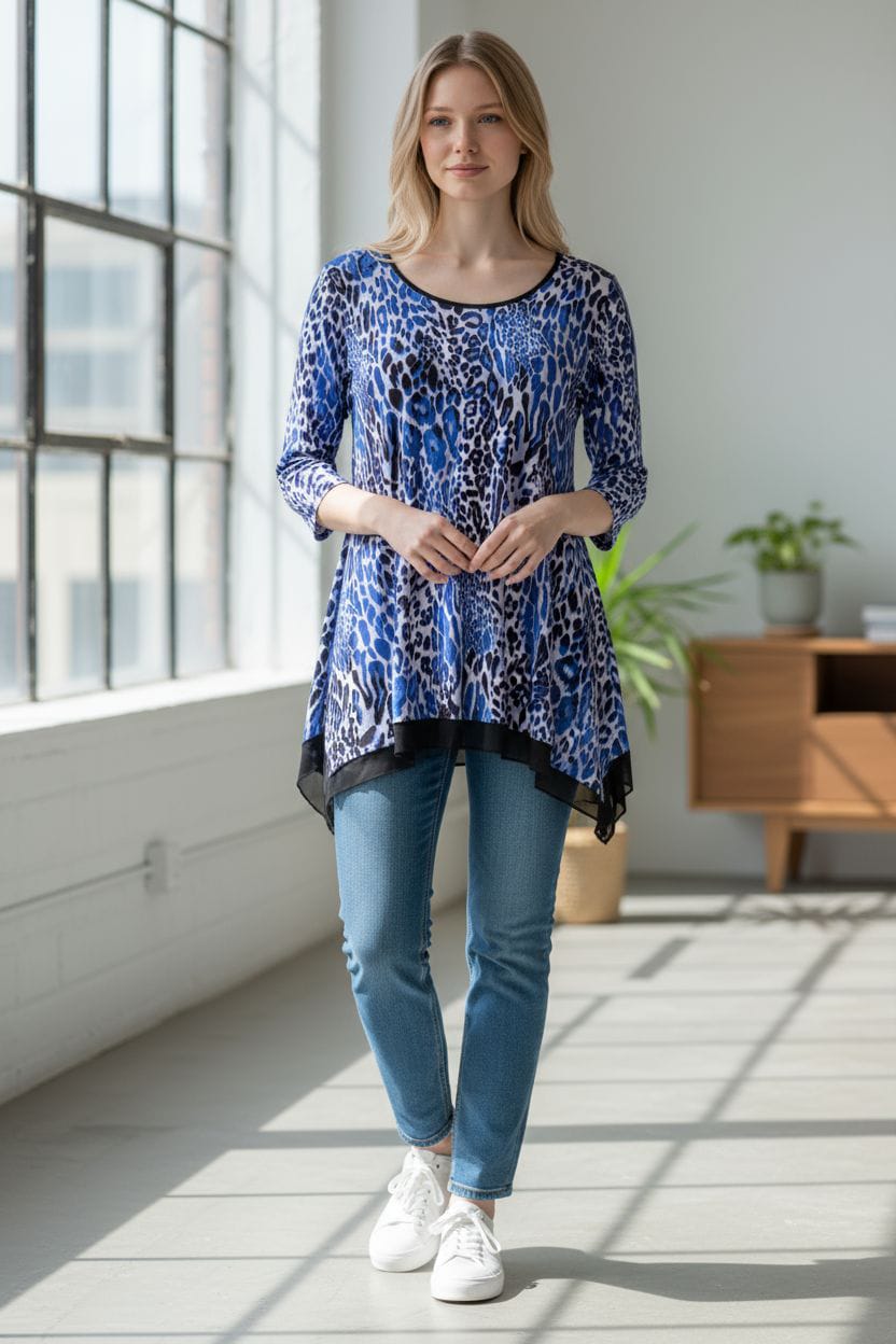 Designer Blue Top