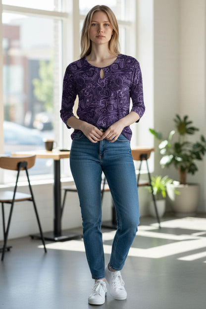 Stylish Purple Top
