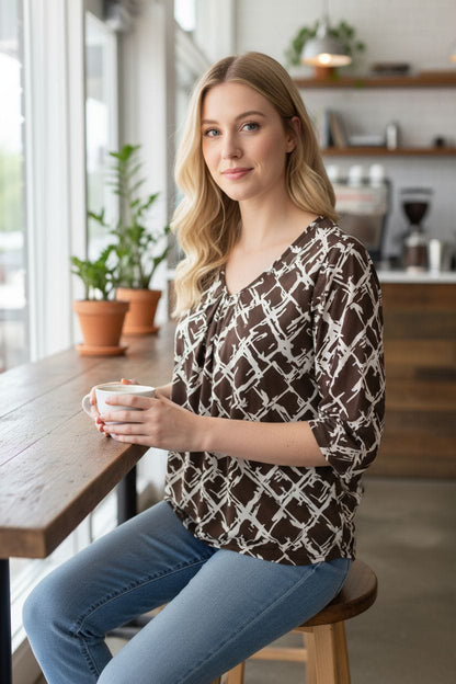 Brown Stylish Top
